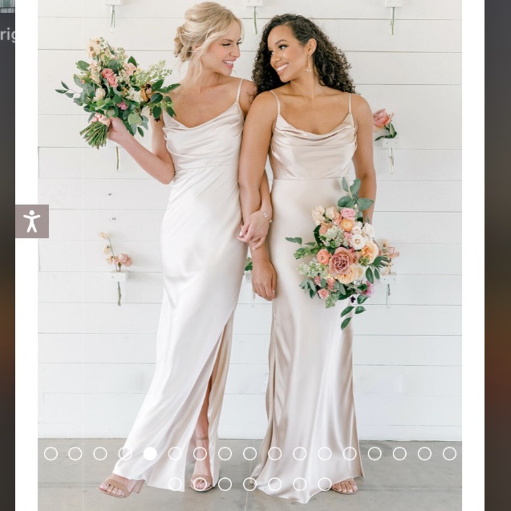 Revelry Skye Dress Soft Champagne Petite